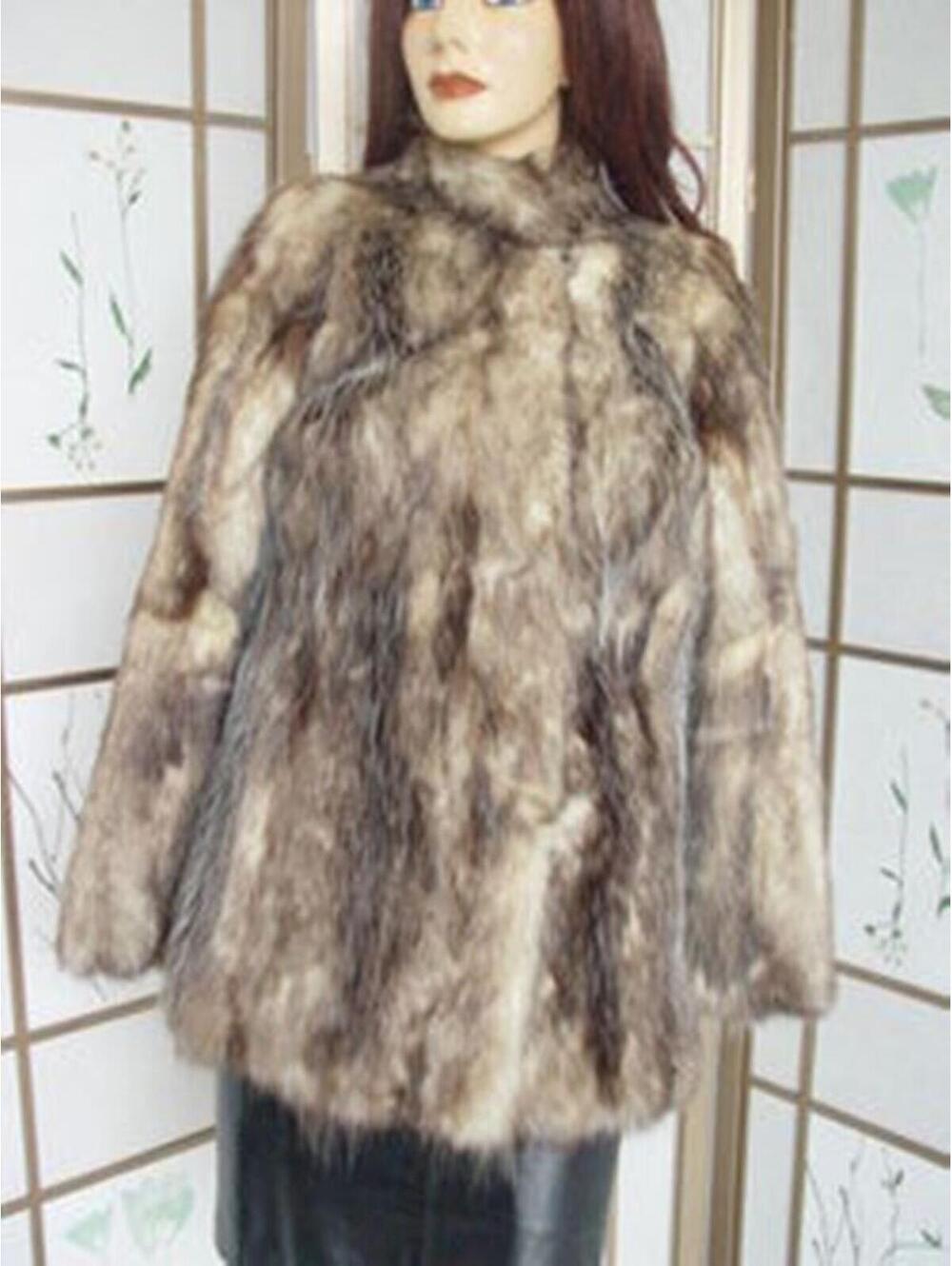 SHOWROOM NEW OPOSSUM FUR JACKET COAT FOR WOMEN 4
